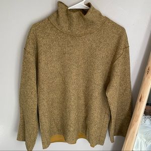 Zara Green Turtleneck Sweater